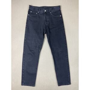 Barrel Jeans Mens 28x30 Black Weekday Tapered Casual Denim Preppy Adult